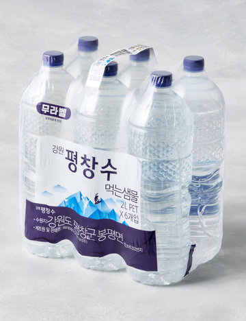 [평창수] 무라벨 생수 2L*6개