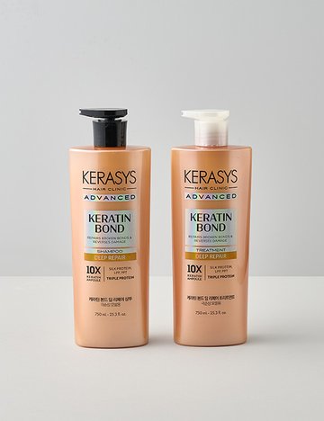 [케라시스] 어드밴스드 케라틴본드 딥 리페어 샴푸/트리트먼트 750ml 2종 (택1)