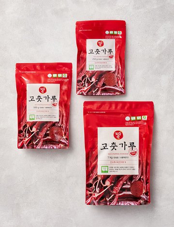 [자연애] 100% 국산 고춧가루 파우치 3종 (250g~1kg)