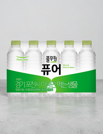 [풀무원샘물] 무라벨 퓨어 생수 (330mL X 20개)