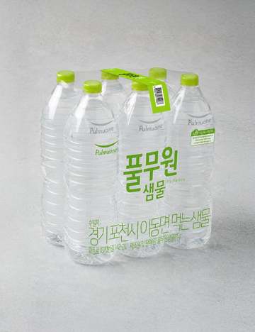 [풀무원샘물] 무라벨 생수 (2L X 6개)