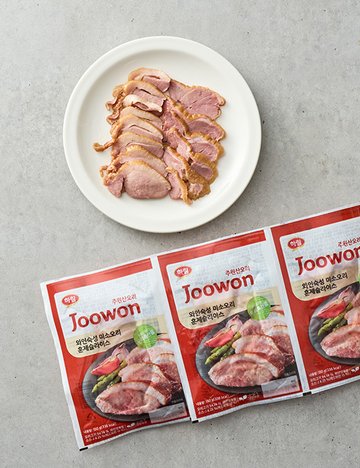 [주원산오리] 와인숙성 미소 훈제오리 450g (3입)