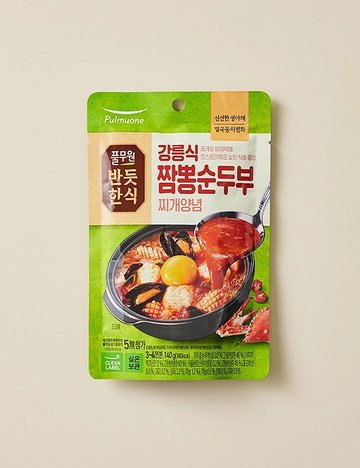[풀무원] 반듯한식 강릉식 짬뽕순두부찌개 양념소스 140g
