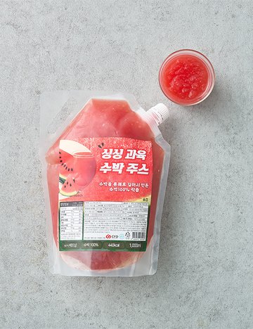 [지엔씨] 100% 과육 수박주스 1L