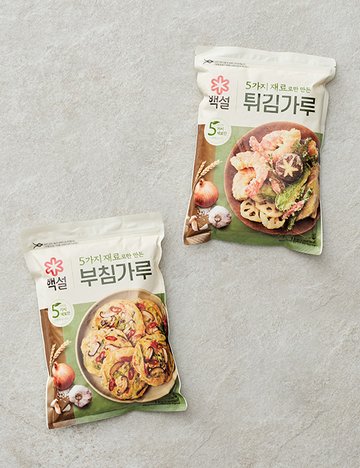 [백설] 5가지 재료로만 만든 부침 & 튀김 가루 2종
