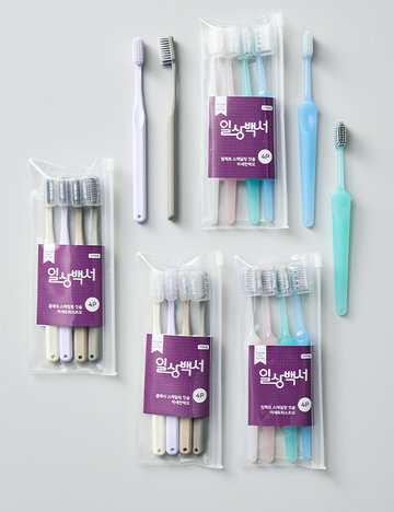 [일상백서] 컴팩트/클래식 스케일링 미세모 칫솔 4개입 4종 (택1)