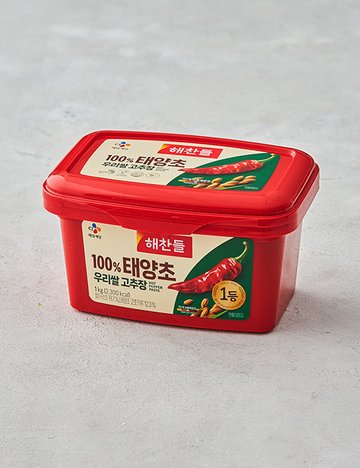 [해찬들] 100% 태양초 우리쌀 고추장 1kg 