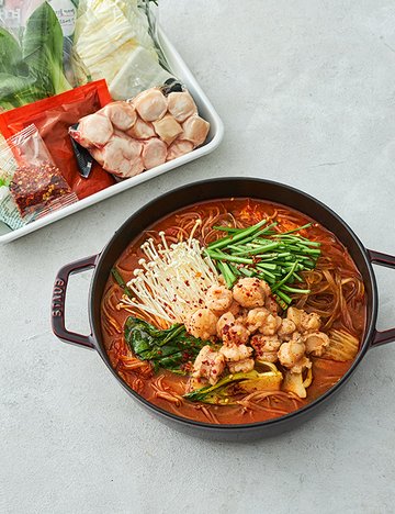 [푸드어셈블] 마라 모츠나베