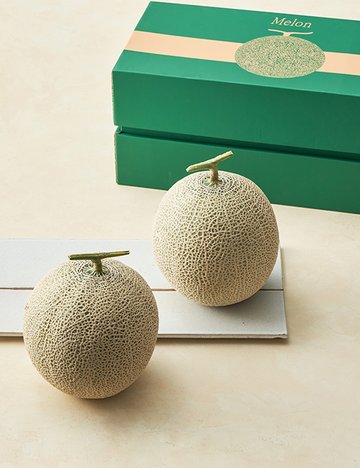 머스크멜론 2입 세트 (보자기 제공)