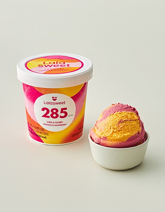 [라라스윗] 파인트 오렌지앤라즈베리 474mL