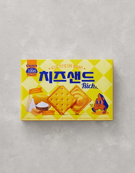 [크라운] 치즈샌드 Rich 180g