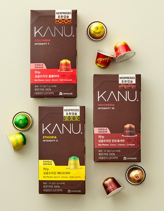 [카누] 캡슐 커피 싱글오리진 3종 (네스프레소 호환) (택1)