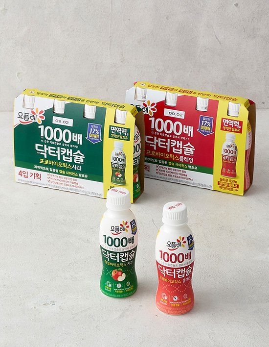 [요플레] 1000배 닥터캡슐 요구르트 2종 (130mL X 4개) (택1)