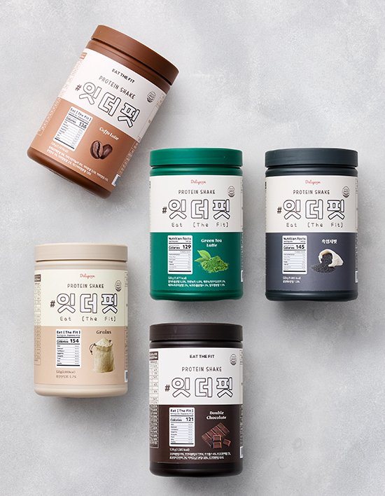 [델리스푼] 잇더핏 단백질쉐이크 대용량 520g (6종)