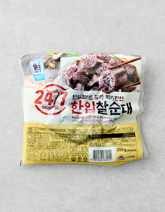[대림선] 24/7 한입찰순대 300g
