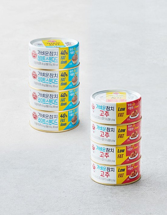 [오뚜기] 가벼운참치 5종 (135gX4)(택1)