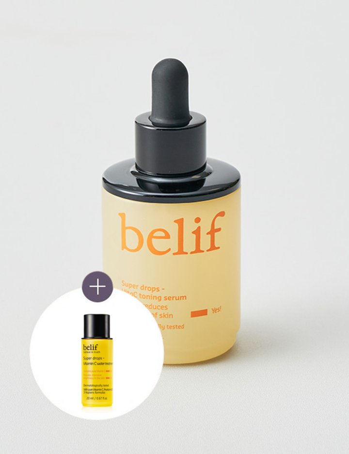 [빌리프] 슈퍼드랍스-비타C 토닝세럼  30ml (흔적, 톤, 결 개선)