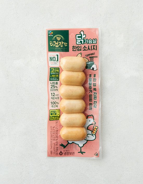 [더건강한] 닭가슴살 한입 소시지 120g