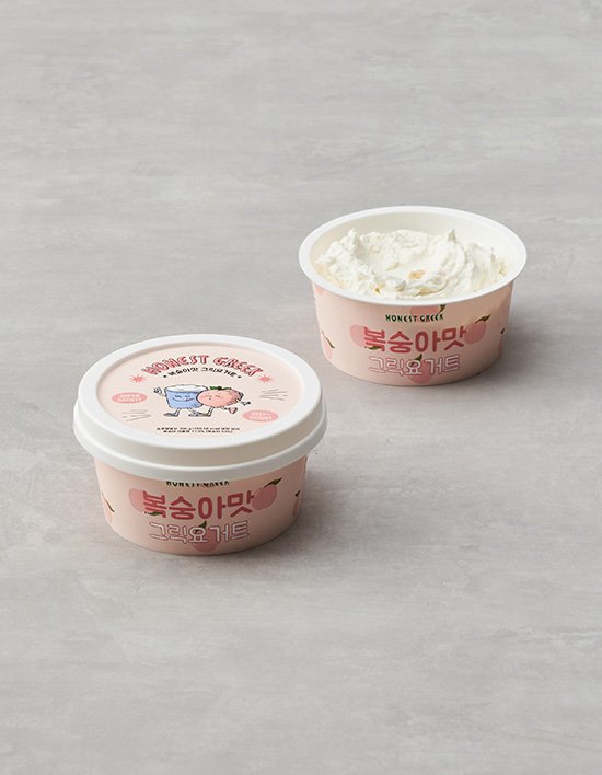 [어니스트그릭] 복숭아맛 그릭요거트 100g