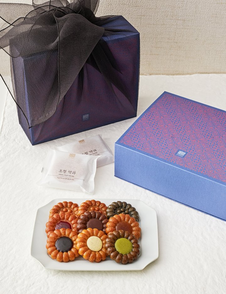 [생과방] 약과 12구 세트 (보자기 포장)