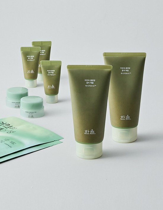 [한율] 어린쑥 클렌징 흡착 팩폼 120ml 듀오 기획세트 (쑥떡팩폼)