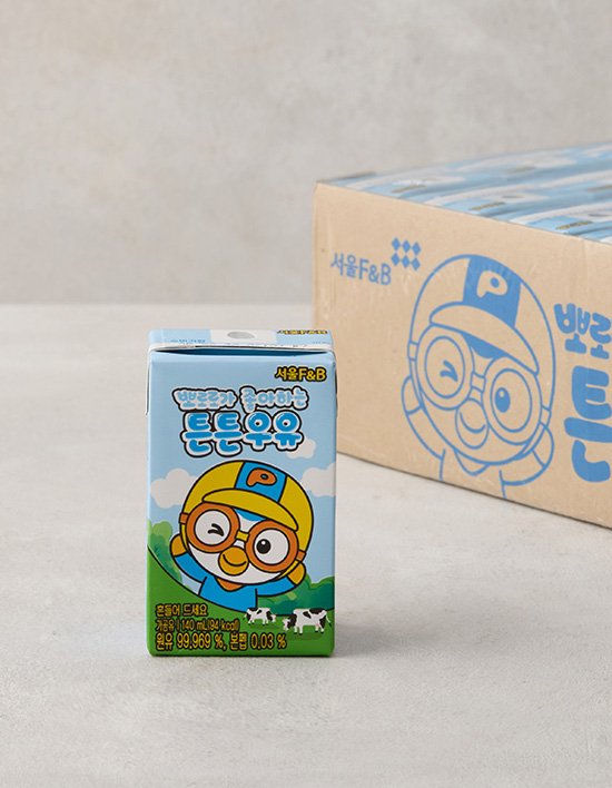 뽀로로가 좋아하는 튼튼우유 (140mL x 24개)