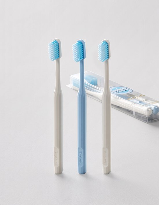 [루치펠로] 화이트닝 클리어칫솔 2+1(프러그 제거&화이트닝)