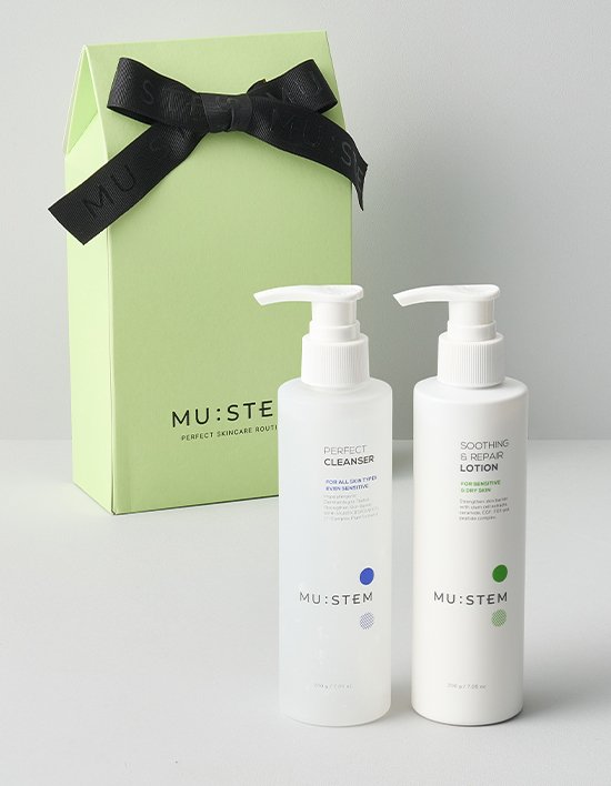 [뮤스템] 퍼펙트 클렌저+리페어 로션 듀오 기획세트 (200g+200g)