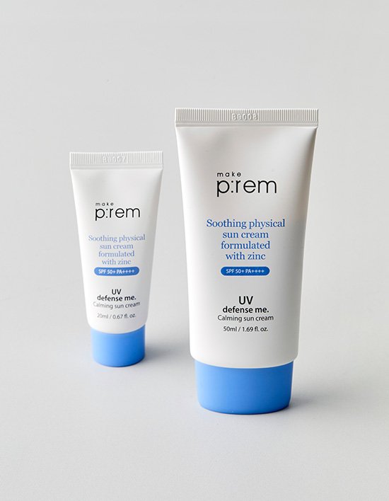 [메이크프렘] 유브이 디펜스 미 카밍 선크림 50ml+20ml 기획세트