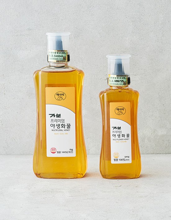 [가보팜스] 프리미엄 야생화꿀 2종 (500g/1kg)