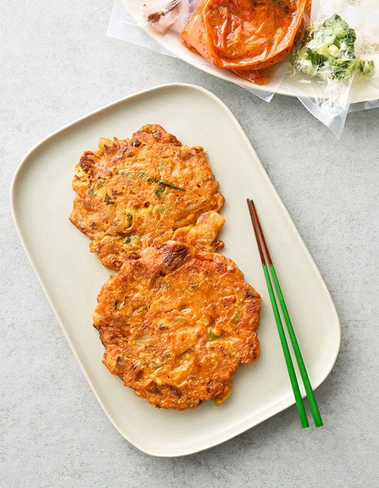 [일상식탁] 오징어 김치전