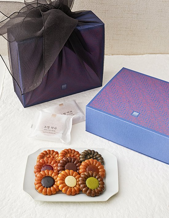 [생과방] 약과 12구 세트 (보자기 포장)