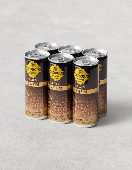 [조지아] 오리지널 캔커피 (240mL X 6개입)
