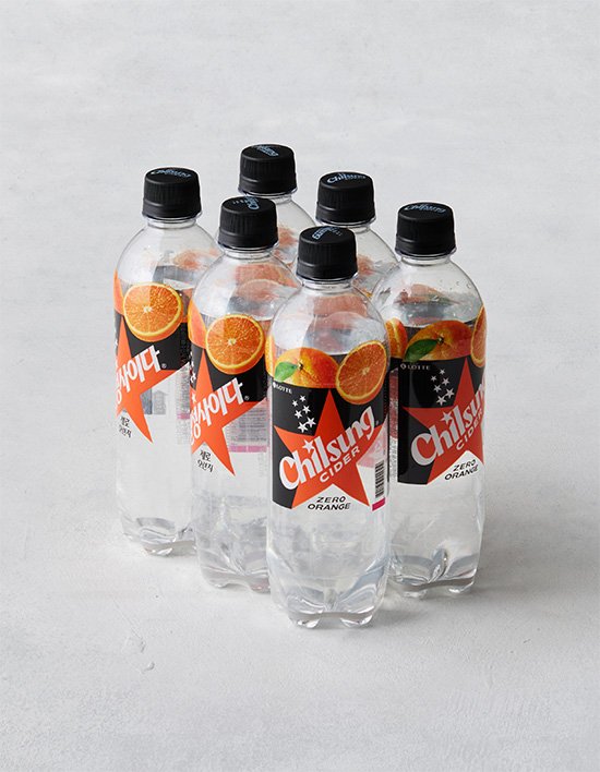 [롯데칠성] 칠성사이다 제로 오렌지 (500mL X 6개)