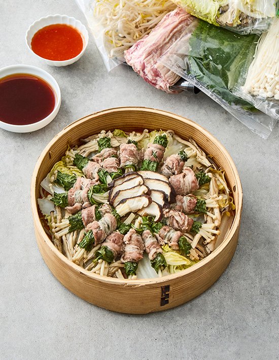 [푸드어셈블] 소고기 버섯말이찜