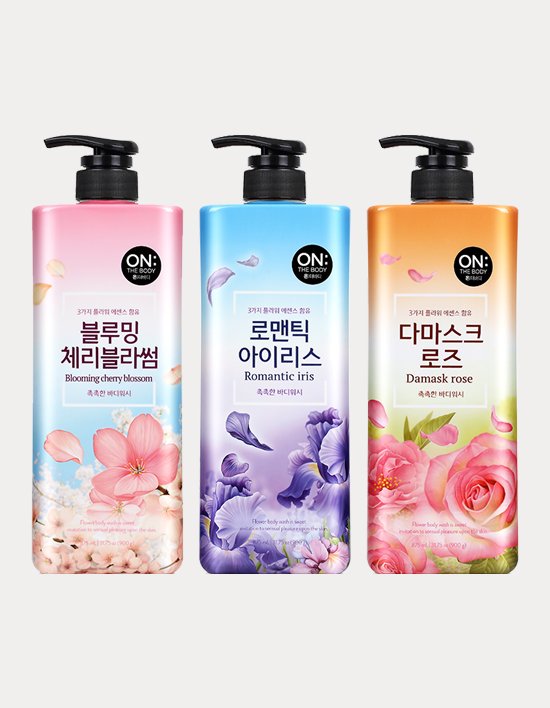 [온더바디] 플라워 바디워시 900g 3종 (택1)