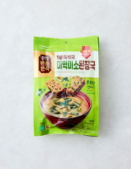 [풀무원] 반듯한식 1분즉석국 미역미소된장국_6g*5입