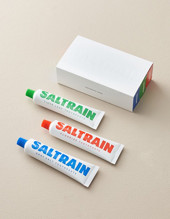 [솔트레인] 프레시 덴탈 치약 100g*3개 세트