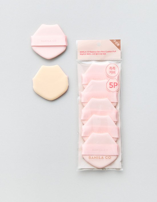 [바닐라코] 에센스 스킨 핑크 쿠션 퍼프 5P