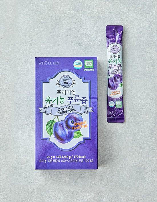 [홀라이프]  프리미엄 유기농 푸룬즙 14포