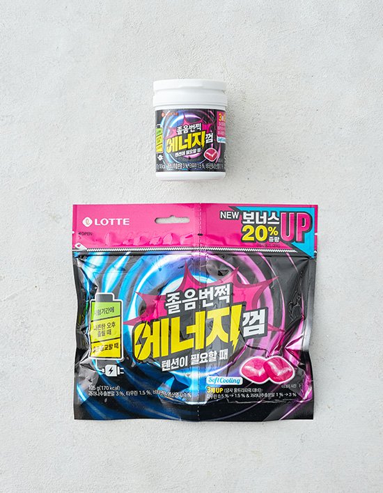 [롯데] 졸음번쩍껌 에너지 2종 (택1)