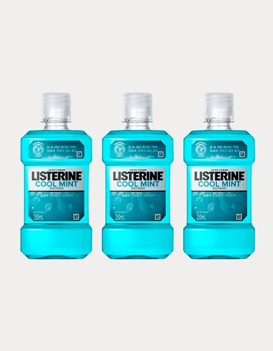 [리스테린] 쿨민트 구강청결제 250ml 3개