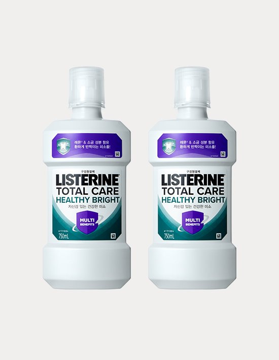 [리스테린] 토탈 헬씨 브라이트 750ml x 2개입