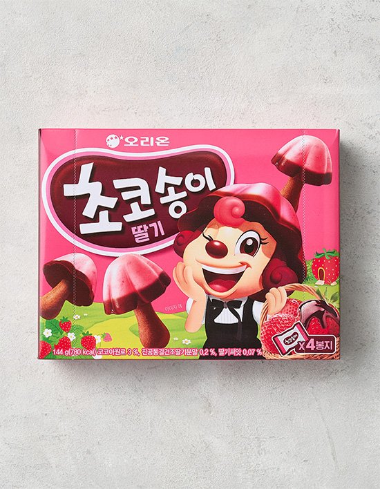 [오리온] 초코송이 딸기 144g