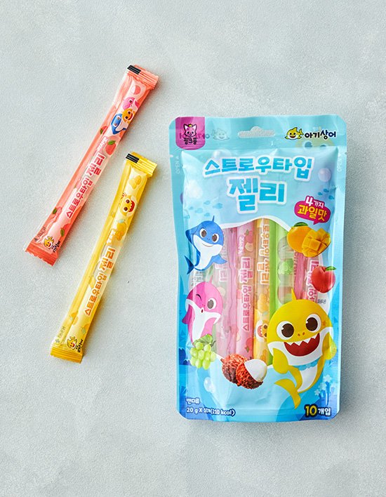 [핑크퐁] 스트로우타입 젤리 200g (20g X 10개입)
