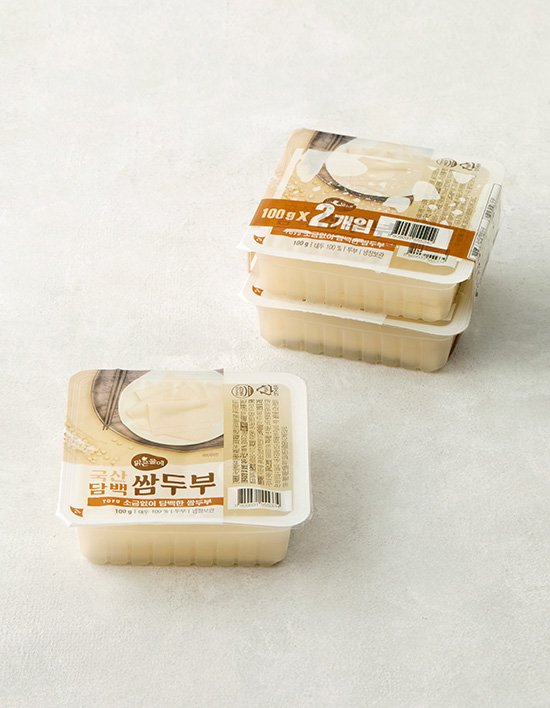 [맑은물에] 국산콩 담백 쌈두부 100g*2입