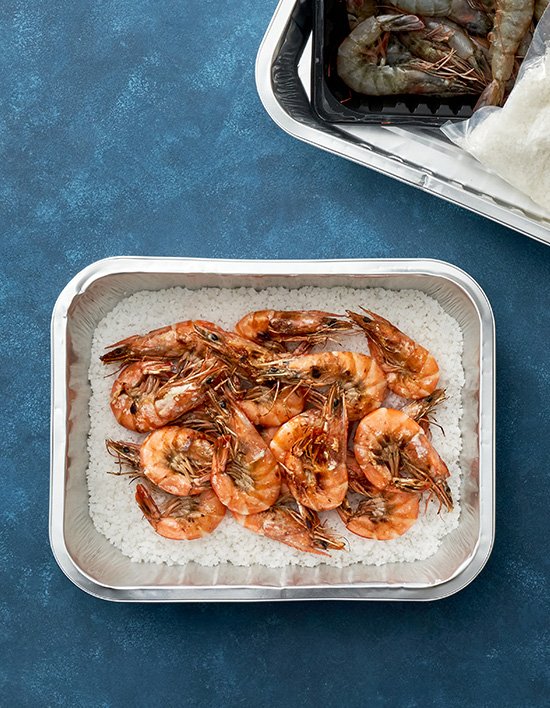 [포트'럭] 국산 새우 소금구이 500g (냉동)