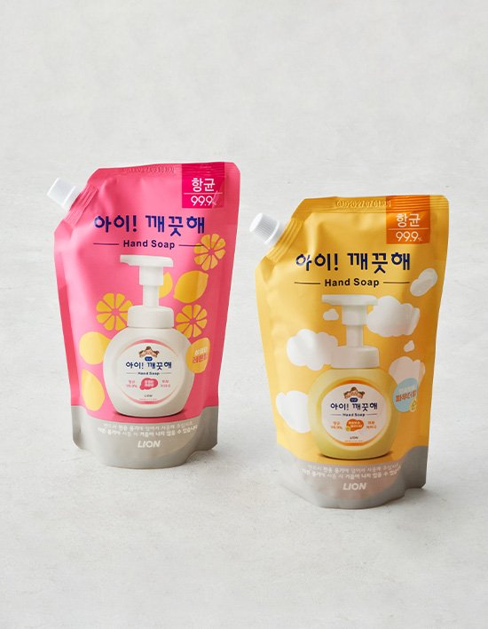 [아이깨끗해] 핸드워시 캡형 리필 600ml 2종 (택1)