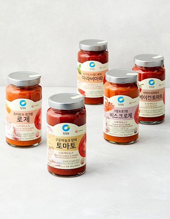  [청정원] 정통 파스타소스 5종 (600g)