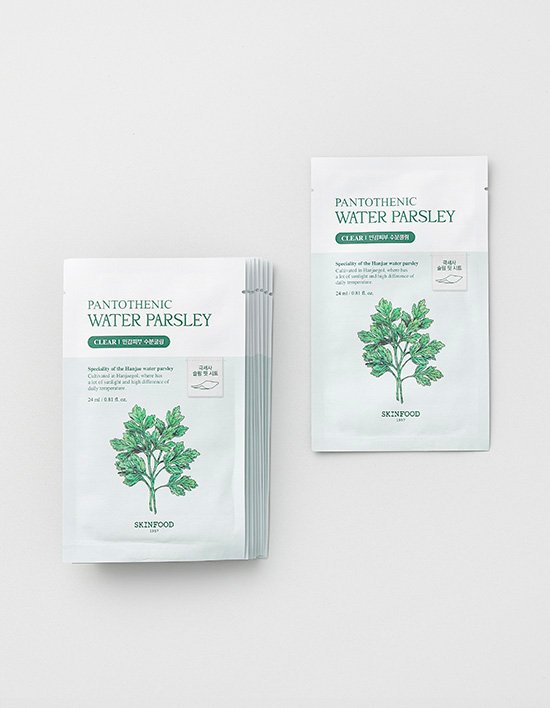 [스킨푸드] 판토테닉 워터파슬리 마스크 10매입